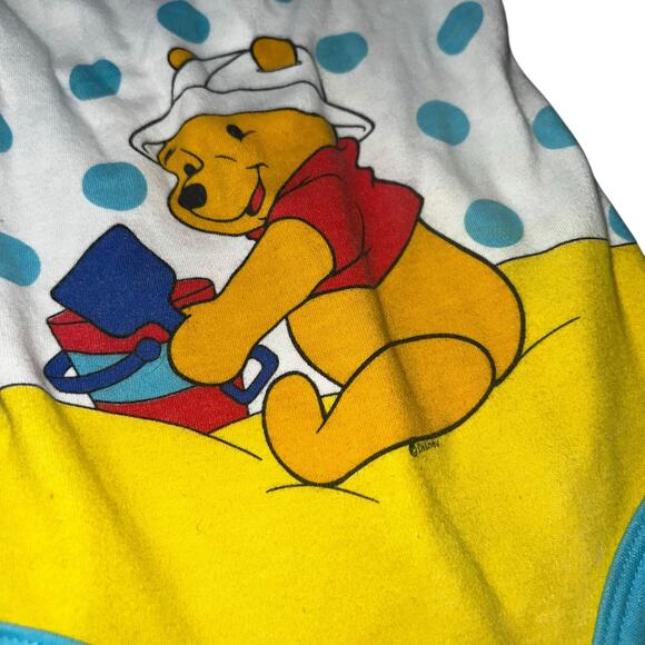 Vintage Disney's Winnie the Pooh at beach in sand newborn romper 0-3mon 90s - Picture 3 of 6
